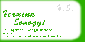 hermina somogyi business card